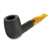 Трубка для табака Stanwell Shorty Dark Black Sand 88 фильтр 9 мм