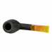 Трубка для табака Stanwell Shorty Dark Black Sand 88 фильтр 9 мм