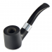Трубка для табака WoodPipe Груша 006 Чёрная фильтр 9 мм
