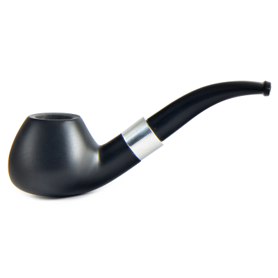 Трубка для табака WoodPipe Груша 002 Черная фильтр 9 мм