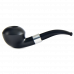 Трубка для табака WoodPipe Груша 007 Чёрная фильтр 9 мм