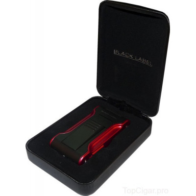 Зажигалка Black Label Dictator Black Matte & Red LBL80040
