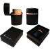 Зажигалка настольная Black Label Tornado Black Matte & Copper LBLT300