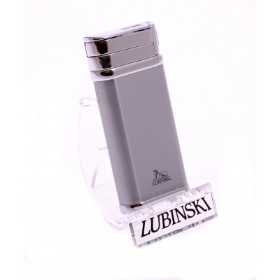 Зажигалка Lubinski "Ареццо", турбо, серебристая WA215-1