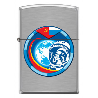 Зажигалка Zippo 200 Cosmonut Brushed Chrome