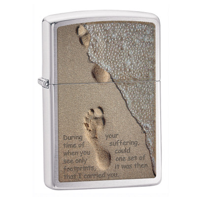 Зажигалка Zippo 28180 Footprint Brushed Chrome