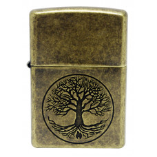 Зажигалка Zippo 29149 Tree of Life Antique Brass