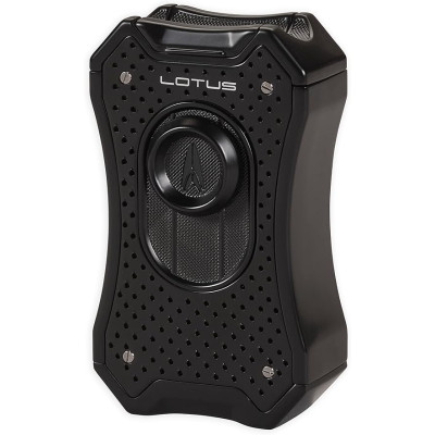 Зажигалка сигарная Lotus Emperor Black Perforated & Black Настольня T9000
