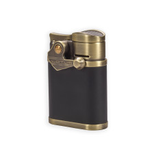 Зажигалка сигарная Lotus Winston Brass Brushed & Black Настольная T1200