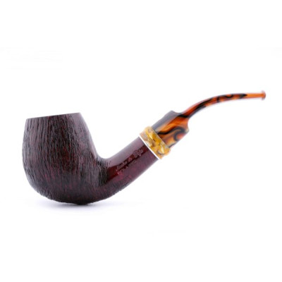 Трубка для табака Mastro de Paja Pettinata Classica с цветным кольцом M451-8
