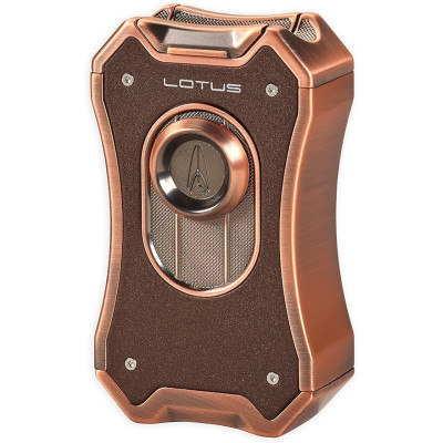 Зажигалка сигарная Lotus Emperor Brown Crackle & Copper Настольня T9020