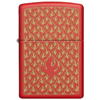 Зажигалка ZIPPO 49573 Flame Pattern Red Matte