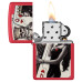 Зажигалка бензиновая Zippo (48624) Skull King Queen Beauty