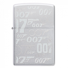 Зажигалка бензиновая Zippo (48735) James Bond™ Satin Chrome™