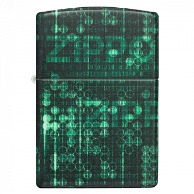 Зажигалка бензиновая Zippo (48408) Pattern Glow In The Dark Green