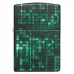 Зажигалка бензиновая Zippo (48408) Pattern Glow In The Dark Green