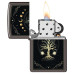 Зажигалка бензиновая Zippo (48636) Mystic Nature Design Black Ice