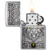 Зажигалка бензиновая Zippo (48690) Wolf Emblem Brushed Chrome