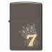 Зажигалка бензиновая Zippo (48913) Lucky 7 Black Ice