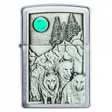 Зажигалка бензиновая Zippo (49295) Wolf Design