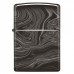 Зажигалка бензиновая Zippo (49812) Marble Pattern Design High Polish Black