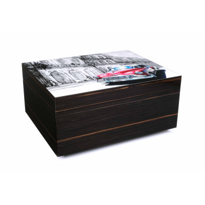 Хьюмидор Gentili Red Car на 50 сигар, Эбеновое дерево SV50-Ebony-Red-Car