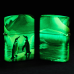 Зажигалка бензиновая Zippo (46014) Penguin Glow In The Dark Green