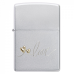Зажигалка бензиновая Zippo (48725) Love Design Satin Chrome™