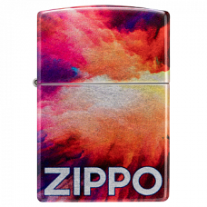 Зажигалка бензиновая Zippo (48982) ZIPPO Tie Dye 540 Tumbled Chrome