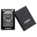 Зажигалка бензиновая Zippo (250JD.427) Jack Daniels High Polish Chrome