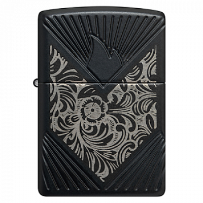 Зажигалка бензиновая Zippo (46025) Armor Black Matte