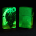 Зажигалка бензиновая Zippo (48934) Dragon Design Glow in the Dark Green