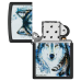 Зажигалка бензиновая Zippo (48936) Feed the Good Wolf Black Matte