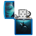 Зажигалка бензиновая Zippo (48984) Whale High Polish Blue