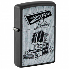 Зажигалка бензиновая Zippo (48572) Car Design Black Matte
