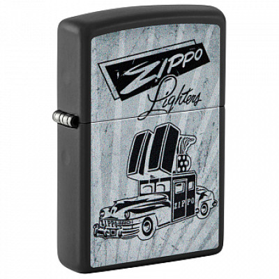 Зажигалка бензиновая Zippo (48572) Car Design Black Matte