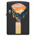 Зажигалка бензиновая Zippo (48676) Mountain Waterfall Black Light
