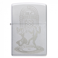 Зажигалка бензиновая Zippo (48728) Vintage Dance Satin Chrome™