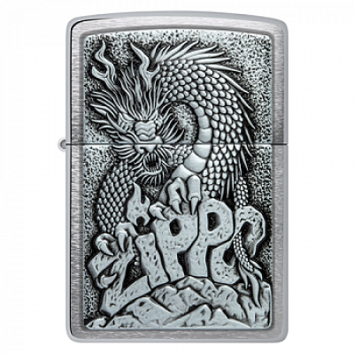 Зажигалка бензиновая Zippo (48902) Classic ZIPPO- Brushed Chrome