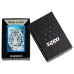 Зажигалка бензиновая Zippo (48951) White Tiger High Polish Blue