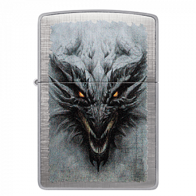 Зажигалка бензиновая Zippo (48732) Dragon Design Linen Weave