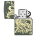 Зажигалка бензиновая Zippo (48907) Dragon Design Green Matte