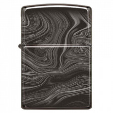 Зажигалка (Zippo) 49812 Marble Pattern Design High Polish Black