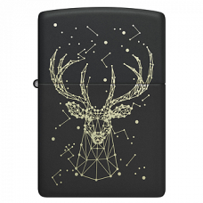 Зажигалка бензиновая Zippo (48385) Deer Black Matte