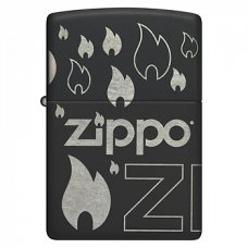 Зажигалка бензиновая Zippo (48908) Classic ZIPPO Black Matte