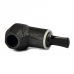  Трубка для табака Astra 1-327 Reverse Calabash Faceted Apple Morta Black Blast без фильтра.