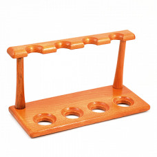 Деревянная подставка для трубок 104 для 4 трубок Orange