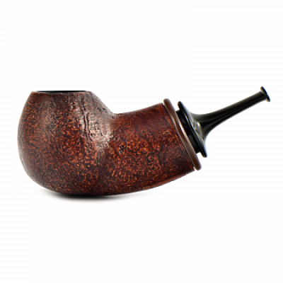  Трубка для табака Astra 163 Reverse Calabash Bent Apple Brown Blast без фильтра.