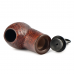  Трубка для табака Astra 163 Reverse Calabash Bent Apple Brown Blast без фильтра.