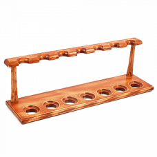 Деревянная подставка для трубок 107 для 7 трубок Light Orange